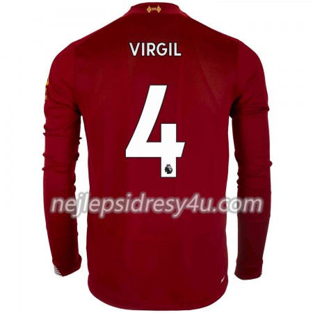 Fotbalové dres Liverpool Virgil van Dijk 4 Domácí 2019/20 Dlouhý Rukáv